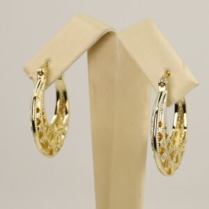 Cercei placati cu aur model CC187 - dimensiune 2,5 cm