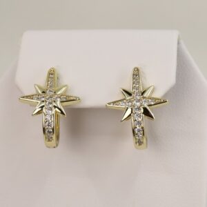 Cercei placati cu aur model CC169 - dimensiune 1,5 cm