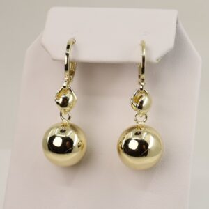 Cercei placati cu aur model CC168 - dimensiune 3,5 cm