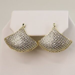 Cercei placati cu aur model CC172 - dimensiune 1,5 cm