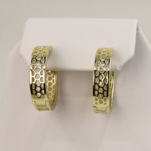 Cercei placati cu aur model CC152 - dimensiune 1,3 cm