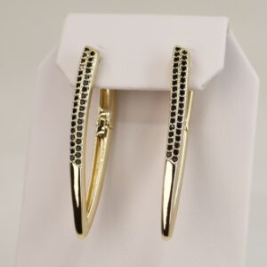 Cercei placati cu aur model CC161 - dimensiune 3,5 cm