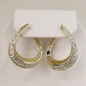 Cercei placati cu aur model CC164 - dimensiune 1,5 cm