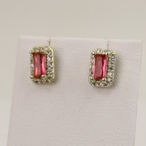 Cercei placati cu aur model CC181 - dimensiune 0,5 cm