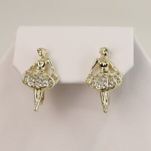 Cercei placati cu aur model CC180 - dimensiune 1,7 cm