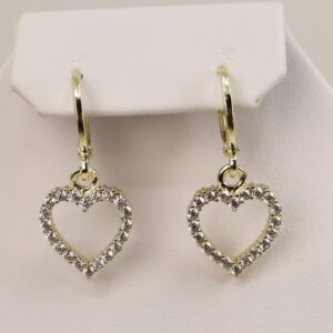 Cercei placati cu aur model CC179 - dimensiune 2,5 cm