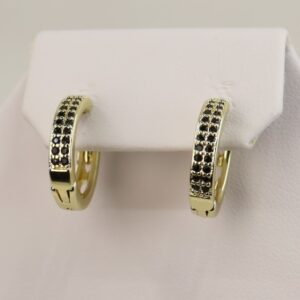 Cercei placati cu aur model CC162 - dimensiune 1,2 cm