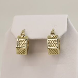 Cercei placati cu aur model CC165 - dimensiune 0,6 cm