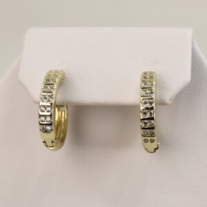 Cercei placati cu aur model CC190 - dimensiune 1,3 cm