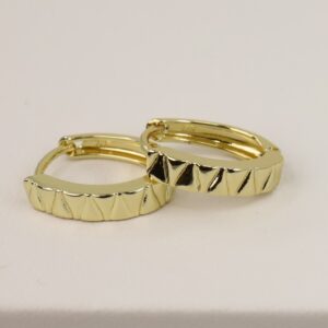 Cercei placati cu aur 14K model CJ201 - 1,4 cm