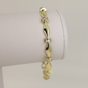 Bratara placata cu aur 14K model BB247 - 21 cm