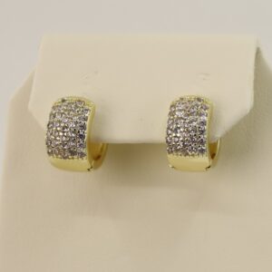 Cercei placati cu aur 14K model CJ267 - 1,4 cm