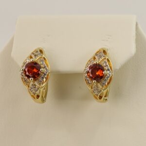 Cercei placati cu aur 14K model CJ274 - 1,4 cm