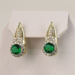 Cercei placati cu aur 14K model CJ312 - 1,8 cm