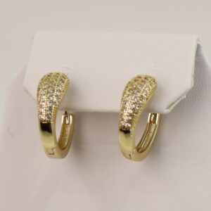 Cercei placati cu aur 14K model CJ328 - 1,3 cm